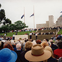 The gathering at the Australian War Memorial in remembrance of the 9,000 RAAF Bomber Command veterans of whom 3,486 were killed.