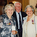 Jean (widow of Bill Gourlay, DFC) with Bill's squadron mate.