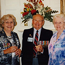 Jean (widow of Bill Gourlay, DFC) with Bill's squadron mate Ken Tweedie, DFC & wife Joan