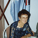 Brisbane, 2000. Mrs Peter Dunn, speaks with Kath and Joe Brown, DFM (Qld/Sec).
