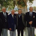 Adelaide Gathering December, 2002: L–R Len Fox, Don Williams, Laurie Bertram, Bob Bruce, Eric Germain, Ken Giles, DFM., Tom Dally, Ern Milde, Bryant Marshall,  Vic Grimmett, DFC., Don Gardrer.