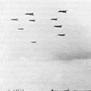 United States Flying Fortresses on the food drop flight